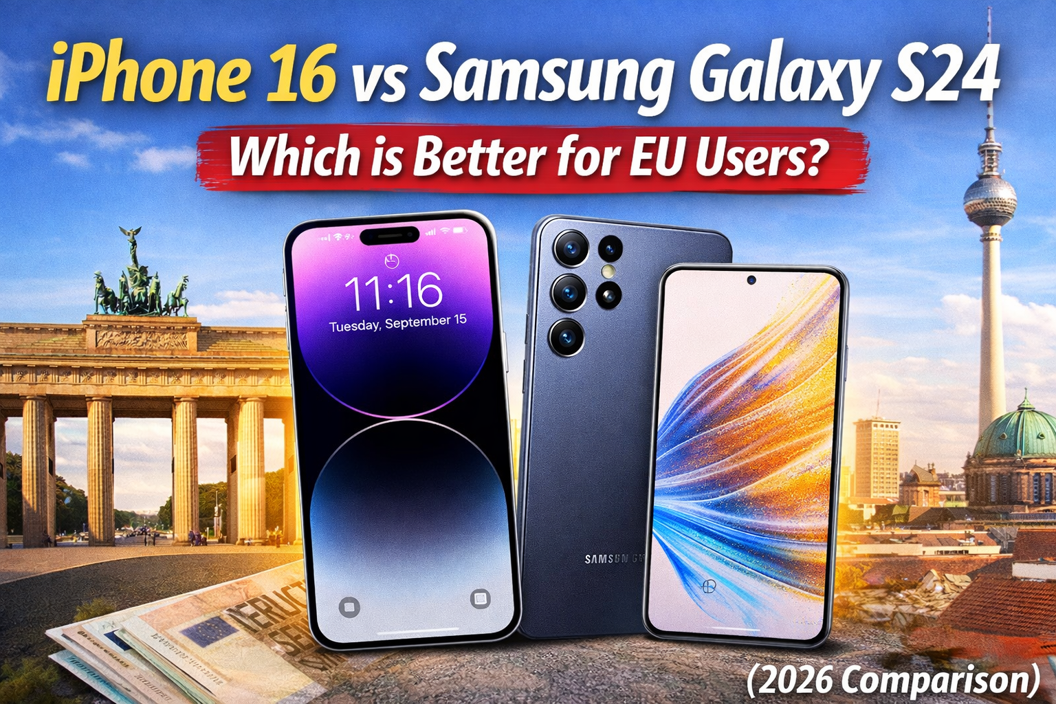 iPhone 16 vs Samsung Galaxy S24 – Which is Better for EU Users?