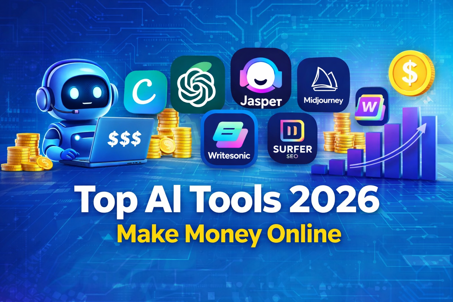 Top AI Tools 2026 to Make Money Online