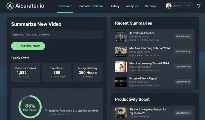 Discover The Best AI Tool That Summarizes YouTube Videos Quickly