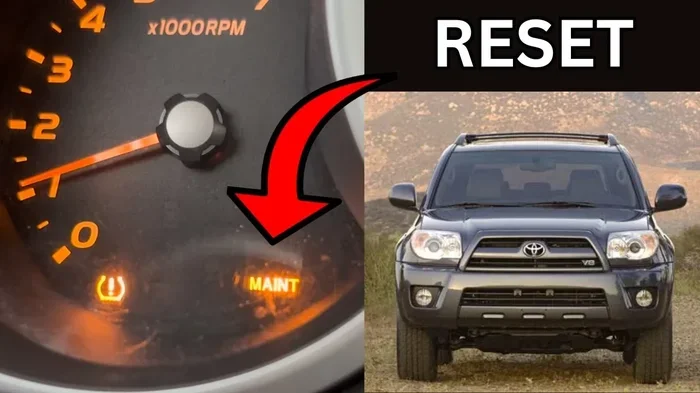 How to Turn Off Maintenance Light Toyota 4Runner