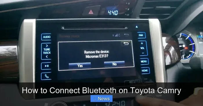 How to Connect Bluetooth to a Toyota Camry Step by Step