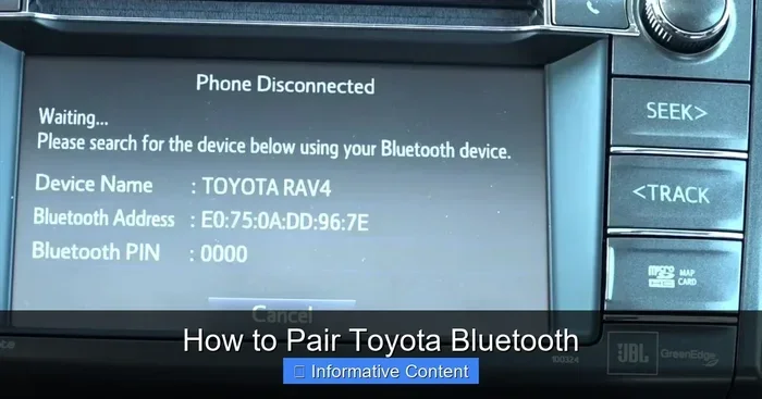 How to Pair Toyota Bluetooth for Seamless Audio Streaming