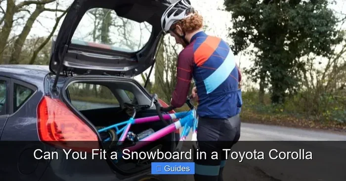 Can You Fit a Snowboard in a Toyota Corolla The Easy Answer