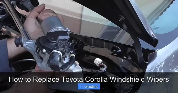 How to Remove Windshield Wipers Toyota Corolla Step by Step