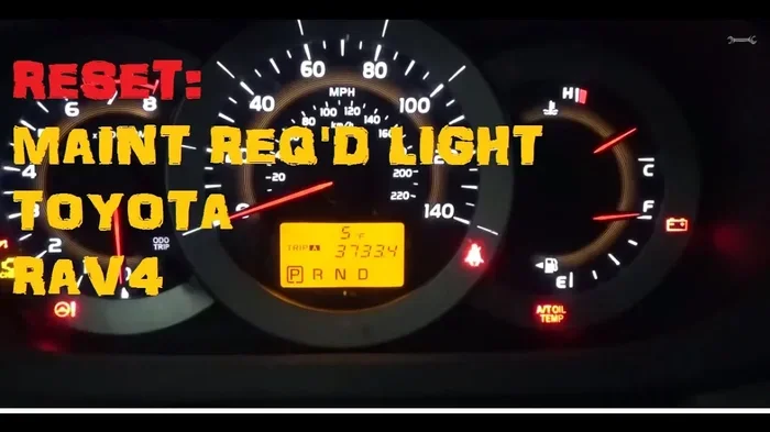 How to Reset Maintenance Light Toyota RAV4 Easy Guide