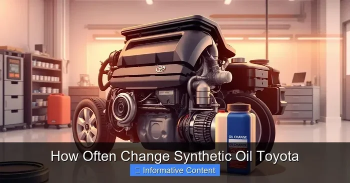 How Often Change Synthetic Oil Toyota For Best Performance