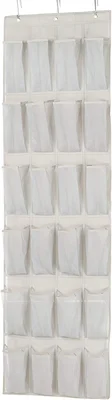 Amazon Basics 24 Medium Mesh Pocket Over-the-Door Hanging Shoe Organiz